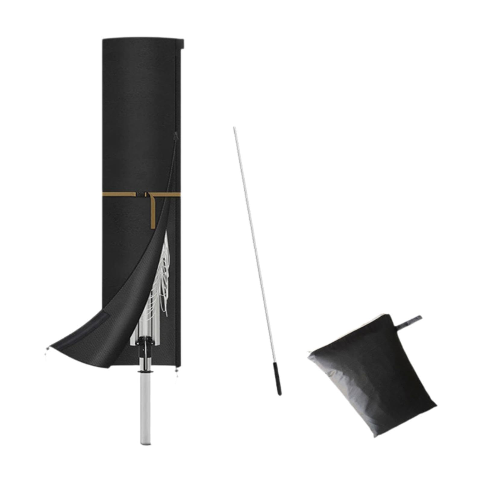 Housse de parasol patio et market imperméable avec mât télescopique pour jardin