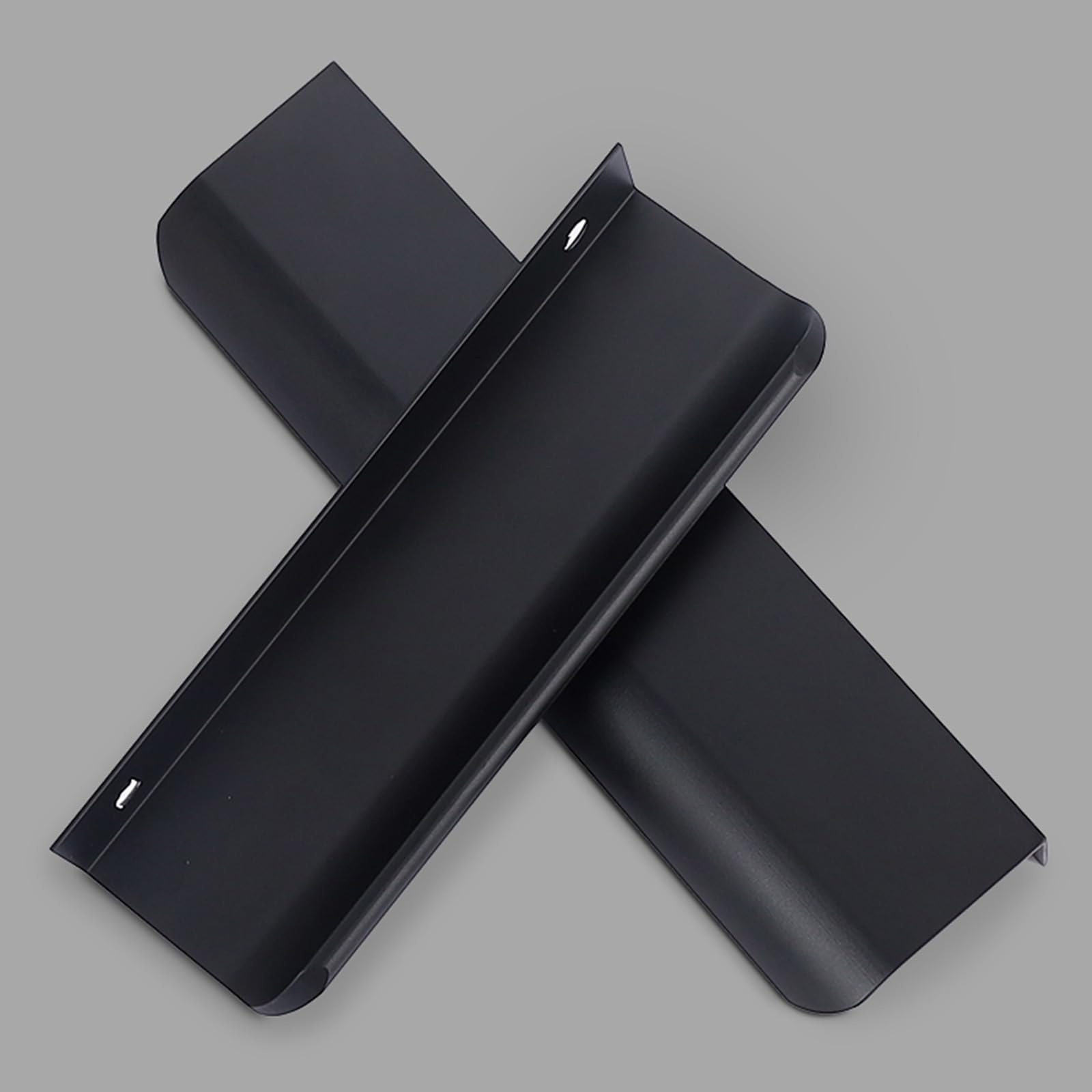 2 Pezzi Maniglie Nascoste per Mobili,Maniglia per Porte Armadio Invisibili,Tiretti a Scomparsa in Lega di Alluminio Pomello a Scomparsa per Cassetti,Scarpiere,Comodini (1200mm,Nero)