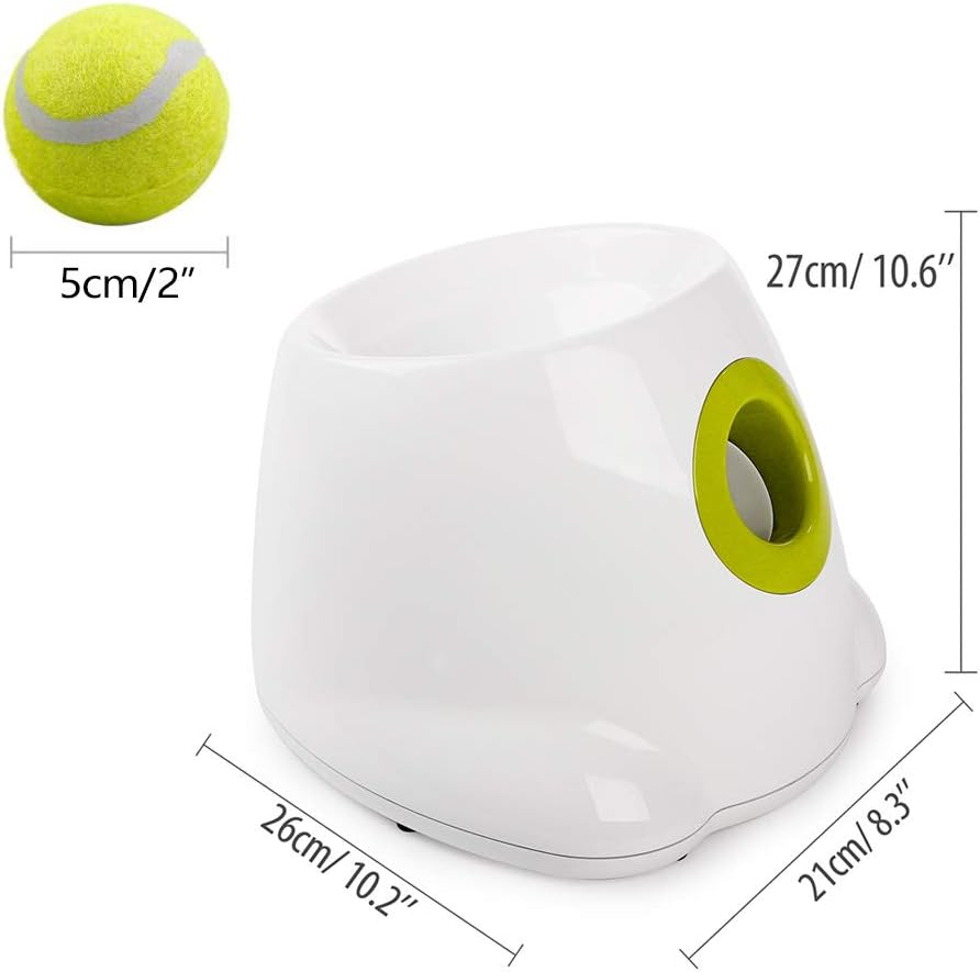 All for Paws Interactive Dog Automatic Ball Launcher, Tennis Ball Throwing Machine for Small and Medium Size Dogs, 3 Balls Included, Mini Version : Pet Supplies