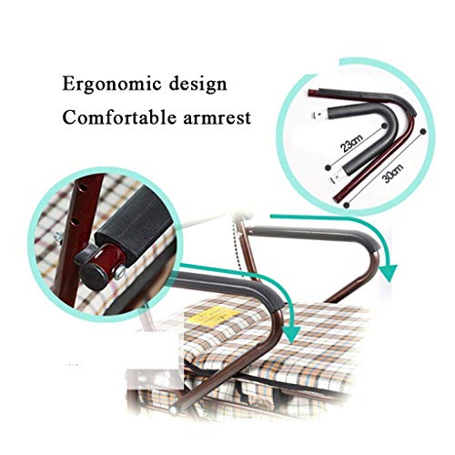 WLKINF Einkaufstrolley mit Sitz/Einkaufswagen/Einkaufswagen/Stahlrahmen, hochwertiger Flanell, hohe Kapazität… – Bild 8