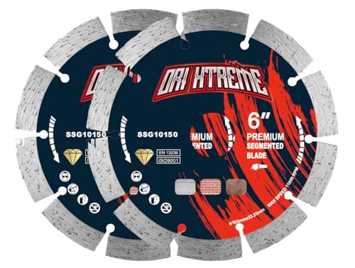 Image of 6 Inch Diamond Saw Blade 2Pcs, General Purpose Segmented Blade