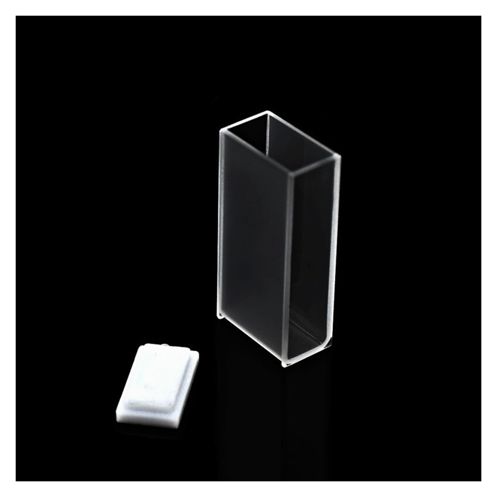 Run Ken Glas Küvette 20mm Glas Absorptionszellen 7 Ml Hergestellt Durch Technologie Können Säure & Alkalische Lösungen PTFE Abdeckung 2/PK