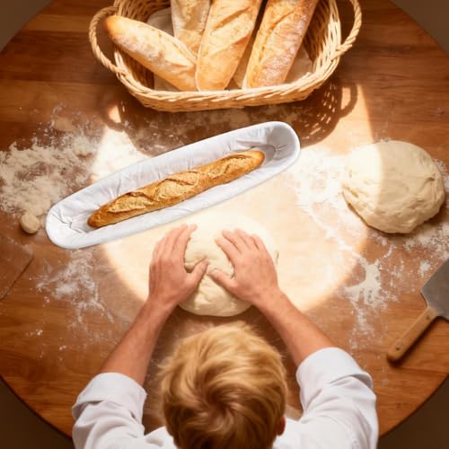 Cesta de pan que evita que la masa se pegue al fermentar en casa 3