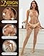 Niwicee Sexy Dessous Damen Negligee Babydoll Unterwäsche Mesh Dessous Set Hauchdünn Reizwäsche One Piece Damen-reizwäsche Lingerie Negligee (Hautfarbe)