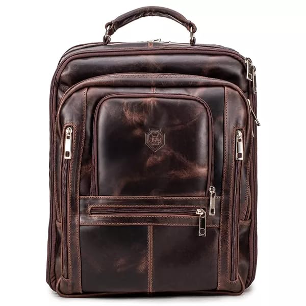Mochila Fotográfica Câmera Profissional Em Couro Legítimo (Café)