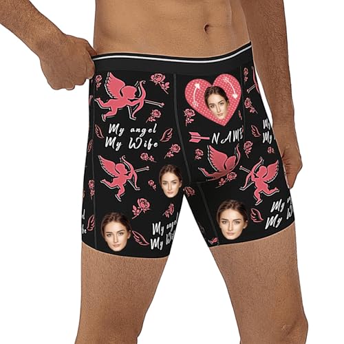 Custom Boxers for Men, Personalized Boxers for Men, Customized Men Underwear Boxer Brief, Vday Gifts for Him4