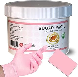 Sugaring Hair Removal kit 12oz. for sensetive skin with Set of gloves and Plastic Applicator