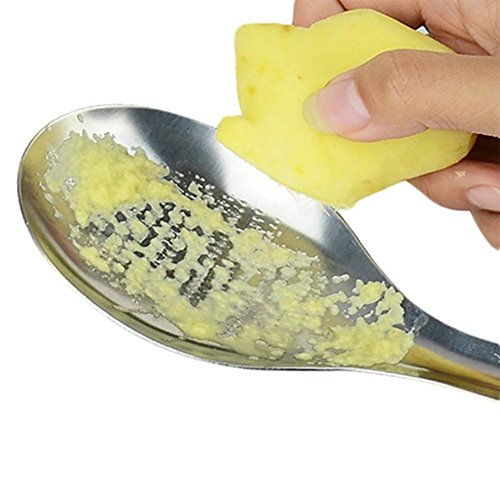 Xrten Rallador de Ajos Rallador de Jengibre Cuchara de Acero Inoxidable para Rallador de queso ect
