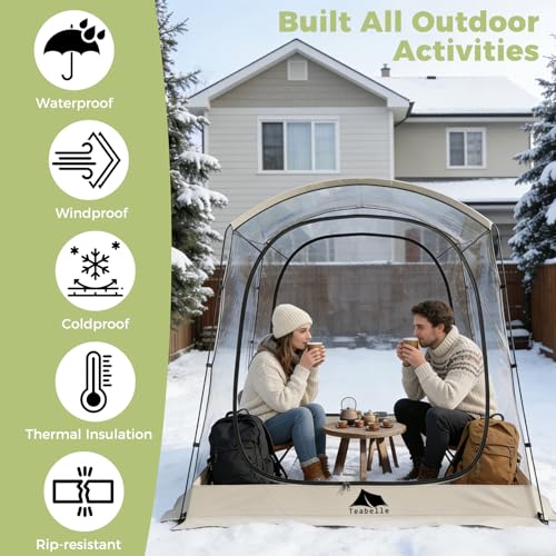 Carpa Burbuja Transparente Pop-Up para 1-4 Personas miniatura 4
