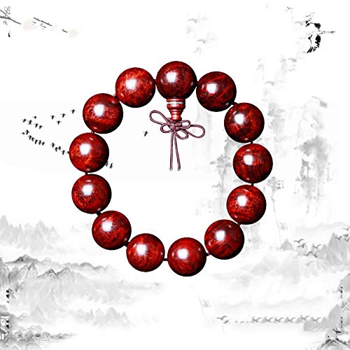 ATR Zen Heart Pavilion Rosewood Bracelets 108 High Density Old Material Beads Bracelet Men and Women Couple Jewelry Beads,C,Bracelet