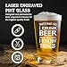 shop4ever That's What I Do I Drink and I Know Things Laser Engraved 16 oz. Beer Pint Glass Funny Drinking Beer Glass