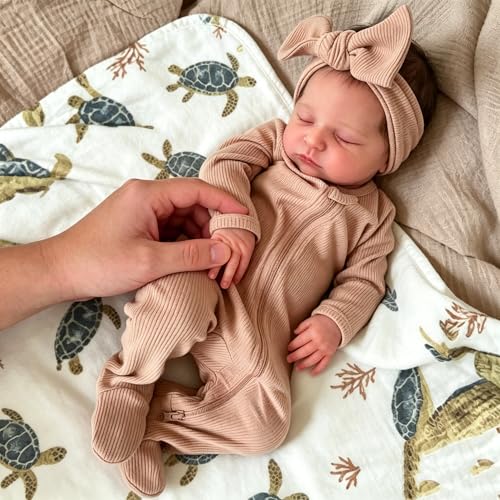 Muñeca Reborn Bebé de 19 Pulgadas Cuerpo de Tela y Vinilo miniatura 5