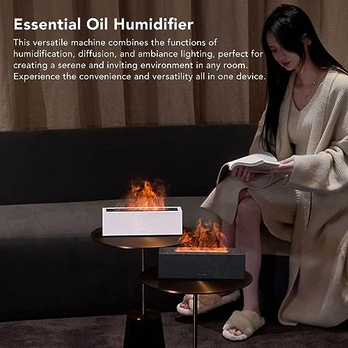 Difusor aromático eléctrico con luz efecto llama nórdica miniatura 7