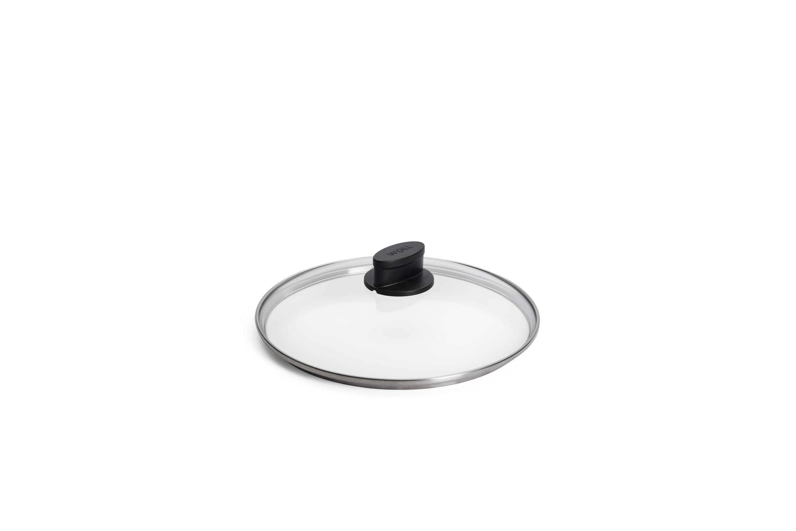 Woll Transparent Eco Lite Round Safety Glass Lid, Diameter 24 Cm, Clear