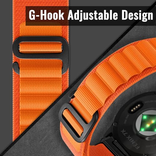 Niboow QuickFit 26mm Strap for Garmin Fenix 8 51mm/Fenix 7X Pro Solar/Fenix 7X/Fenix 6X/Fenix 6X Pro/Fenix 5X Puls - Image 4