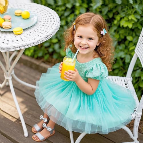 Image of Kiderence Toddler Flower Girl Sandals Open Toe Dress Shoes Wedding Party