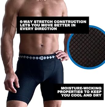 Diamond MMA Short esportivo de desempenho com cueca boxer