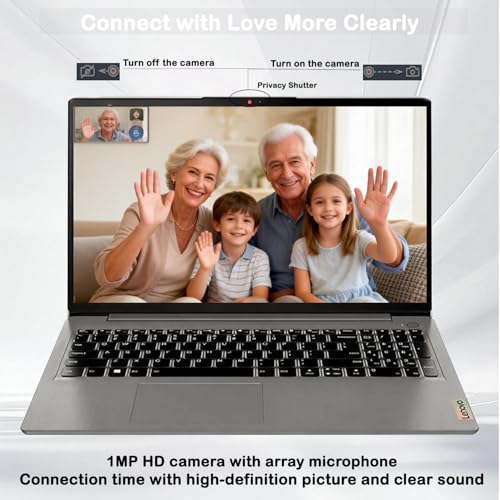 Image of Lenovo Ideapad 1 Laptop Computer-15.6 inch FHD Display Laptop for Home & Daily Task, Intel N6000 Processor, 12GB DDR4, 128GB eMMC+512 GB SSD, Wi-Fi 6, 1MP HD Camera, Windows 11 Home, SD Card Reader