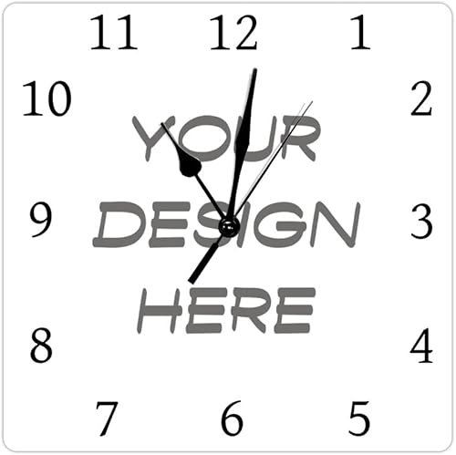 Reloj de pared personalizado con tu imagenfotologotipocualquier diseño, reloj de pared para decoración del hogar, sala de estar, regalo de
