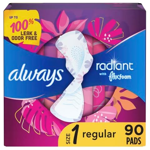 Always Radiant Feminine Pads, Multipack Cover