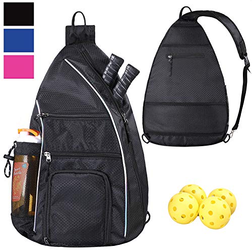 LLYWCM Crossbody Backpack for Sports and Travel - Pickleball Bag for Men