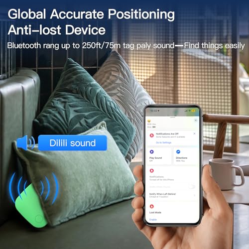 Image of Air Tracker Tag 4 Pack Bluetooth Luggage Tracker tag Locator Works with Apple Find My,Smart Tracker for Suitcase, Bag, Backpack, Wallet,Replaceable Battery Smart tag Item Finder