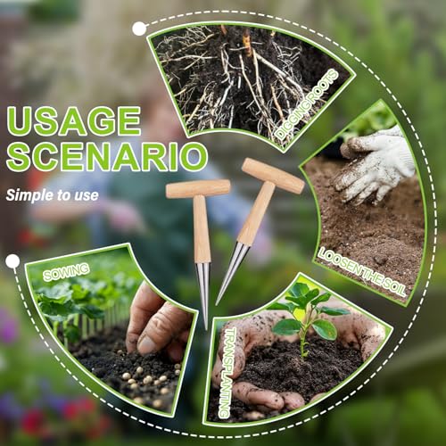 Herramienta de mano para plantar bulbos y semillas miniatura 4