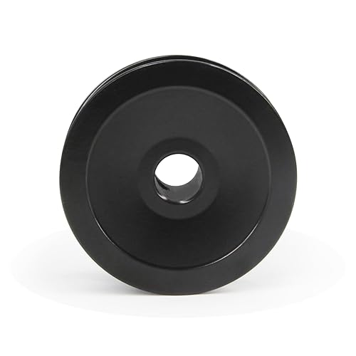Miniatura 48 de Zeberoxyz AK28 - Poleas de banda de ranura única, 2.8 pulgadas de diámetro exterior de 5/8 pulgadas, polea de correa en V de hierro fundido