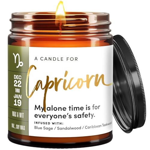 WAX & WIT Capricorn Gifts for Women, Astrology Gifts for