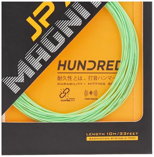 Image of Hundred JP 70 Magnite Badminton String | 0.70 mm High Repulsion & Control | Superior Tension Hold & Shock Absorption | Crisp Hitting Sound