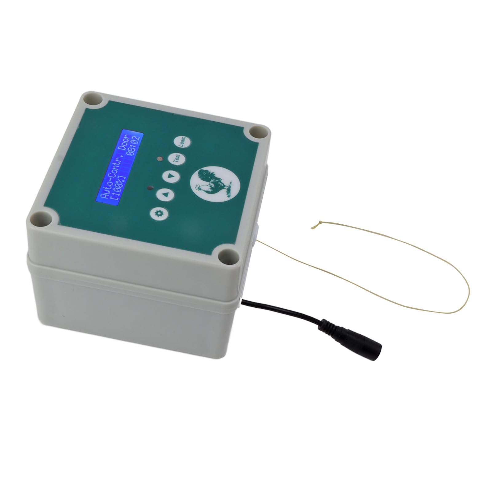 IP44 Controller Automatico per Porta del Pollaio con Rilevamento della Luce, Timer di Controllo Remoto, Accessorio per Allevamento di Pollame per Pollo, Anatra, Oca, ABS,