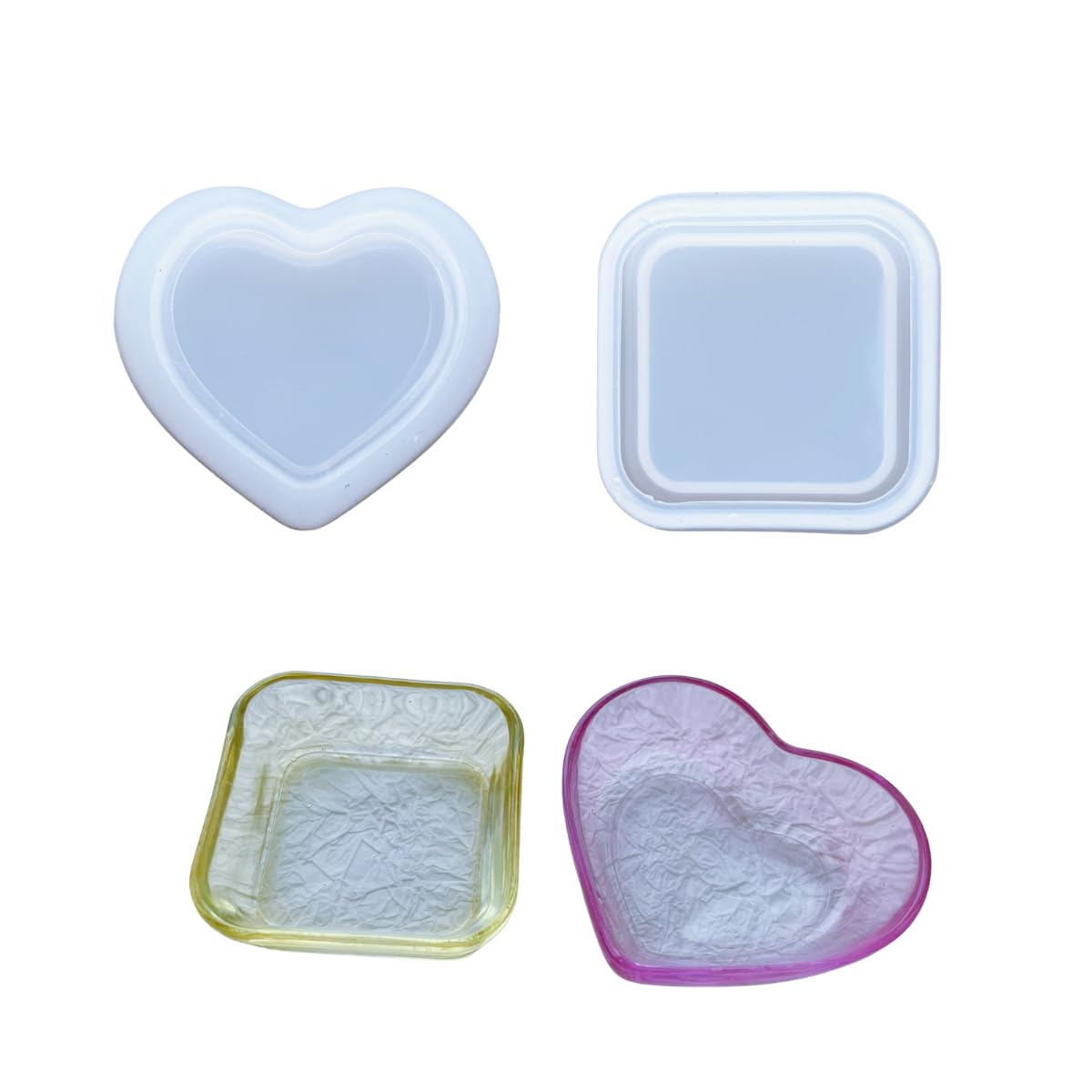 Amazon.co.jp: 【シリコンモールド C0302】小物入れ 器 皿 ハート