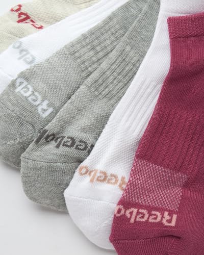 Image of Reebok Womens Quarter Socks 12 Pack Moisture Wicking Athletic Socks | Moisture-Wicking Fabric with a Flexible Stretch Fit, Arch Support and a Comfort Toe Seam