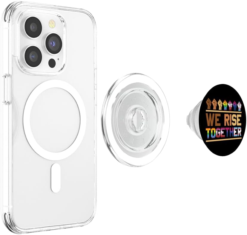 We Rise Together for a LGBT Gay Pride Black Lives Matter PopSockets MagSafe PopGrip for iPhone