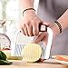 Guardians Crinkle Chopper, Wavy Potato Soap Cutting Tool French Fry Slicer Stainless Steel Blade Wooden Handle Serrator Chopping Knife, Set of 2