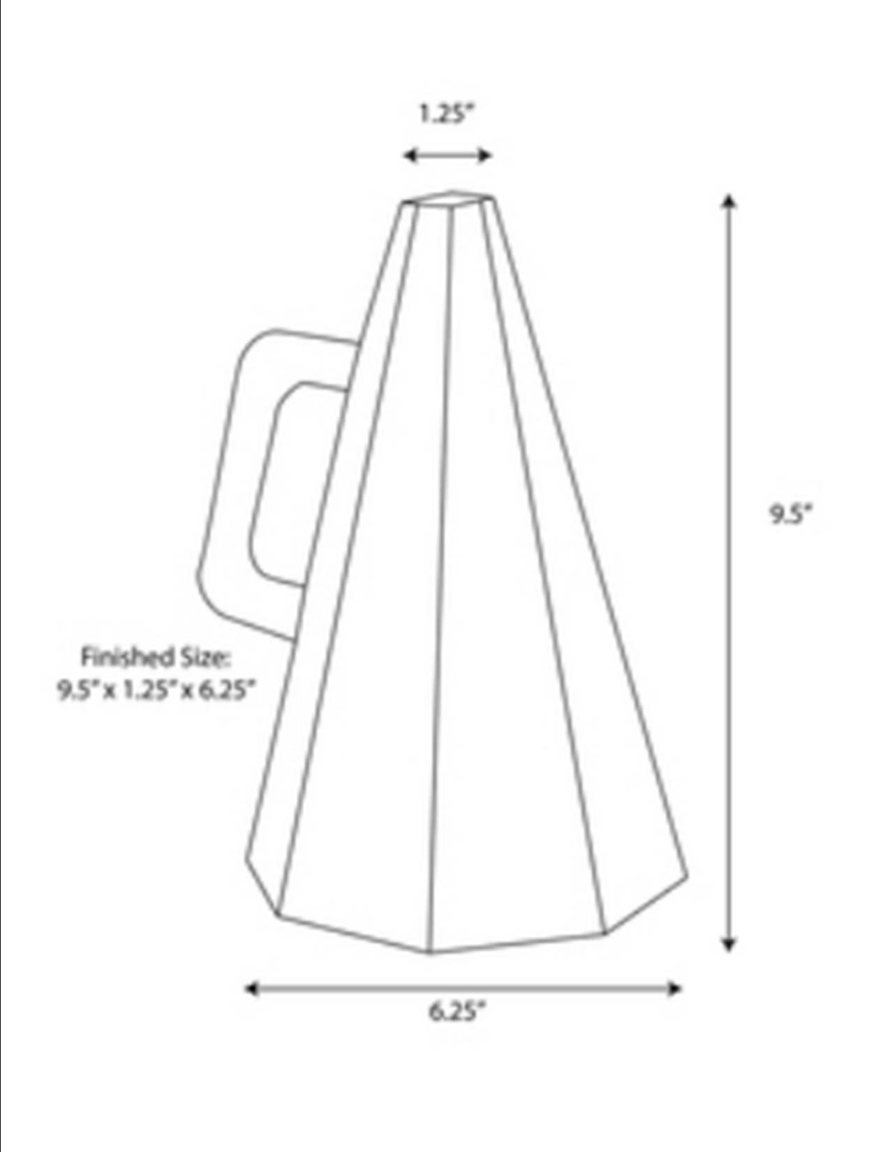 amazon-com-print-ready-paper-megaphone-9-5-x-1-25-x-6-25-1-up-die-cut-on-flat-12-x-18-white-14pt-tango-c1s-paper-100-sheets-megaphones-sports-outdoors for Free Printable Paper Megaphone Template Amazon.com: Print-Ready Paper Megaphone (9.5