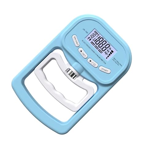 Digital Force Gauge, Grip Strength Tester Trainer Dynamometer Handgrip Measurer Meter, Handhelds Strengthener Exerciser 396lbs/180kg Drop Shipping for Push-Pull Testing, Trigger Pull Measurement(Nero)