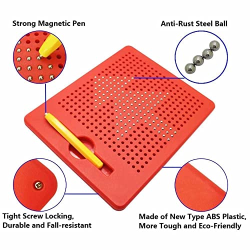 Image of VGRASSP Doodle Writing Magnetic Drawing Board - Erasable MagPad Play Pad for Kids (Drawing Board)(Red)