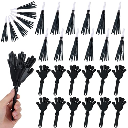 Motionchic 24 Pack Hand Clappers Noisemakers, Include 12 Large 7