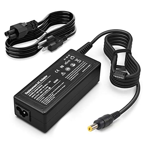 65W 19V 3.42A AC Adapter Charger for Acer Aspire V3 V5 E1 E3 E5 ES1 R3 M5 F5 5000 5100 5250 6920 7741Z N15Q1 N16Q2 Laptop Power Supply Cord Monitor for Acer LCD H236HL SA230 G276HL S230HL G246HL