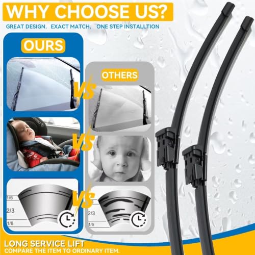 Essuie-glace Geely Emgrand GS 2020-2026 balais avant pour rouler sereinement sous la pluie LHD - 3