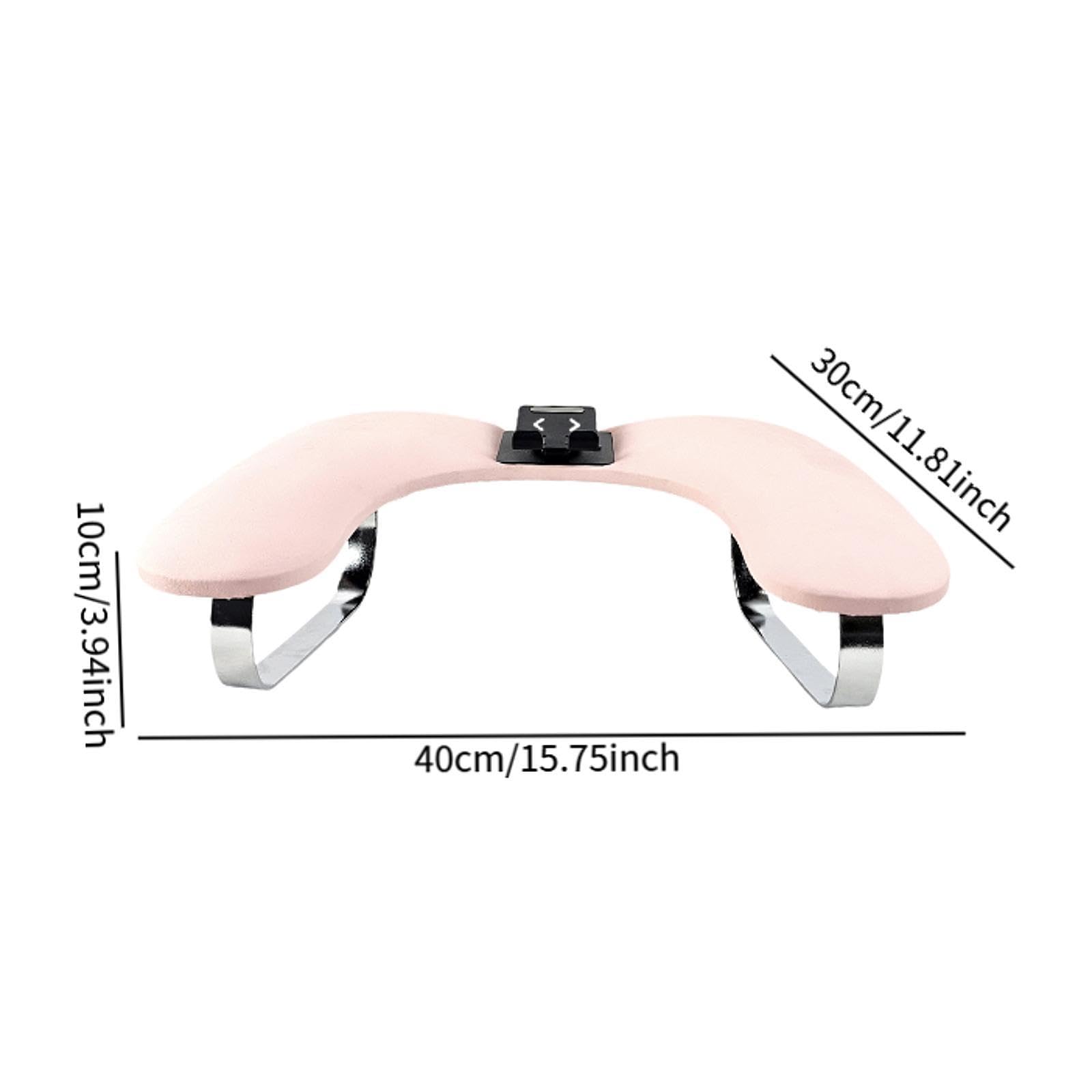 Poggiabraccia per Manicure, Cuscino Morbido per La Mano, Poggiabraccia Elegante con Supporto per Telefono, Cuscinetto per Unghie per Estetiste, Rosa
