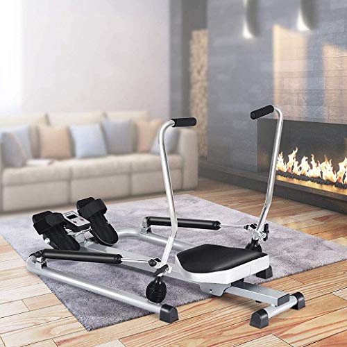 Image of Foldable Rowing Machines Fitness Home Gym Rowing Machine Rower W /Adjustable Double Hydraulic Resistance LCD Fitness Monitor Indoor Multifunctional Rowing Workout Equipment