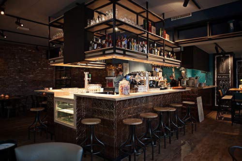 American Tin Ceilings [5 Pack] 100% Metal Tin Tiles With Backsplash Kit - Pattern #19 Repeating Diamonds - Rustic Copper 24" X 24" | Perfect For Kitchens And More! Made In The Usa #TOP1