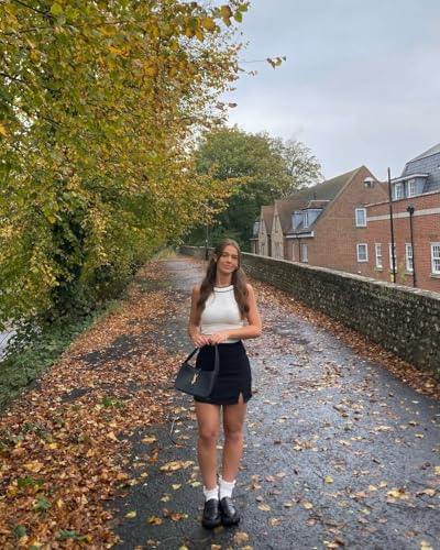 Cider Mini Skirt High Waist Zip Up Split Bodycon Fitted Party A Line Skirt2