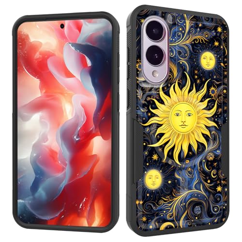 ZQLPLZR Magnetic for Galaxy S25 Edge Case,[Compatible with MagSafe] [Military Grade Drop Protection] Heavy Duty Shockproof Phone Case for Samsung Galaxy S25 Edge 2025,Sun Moon Stars - image 1