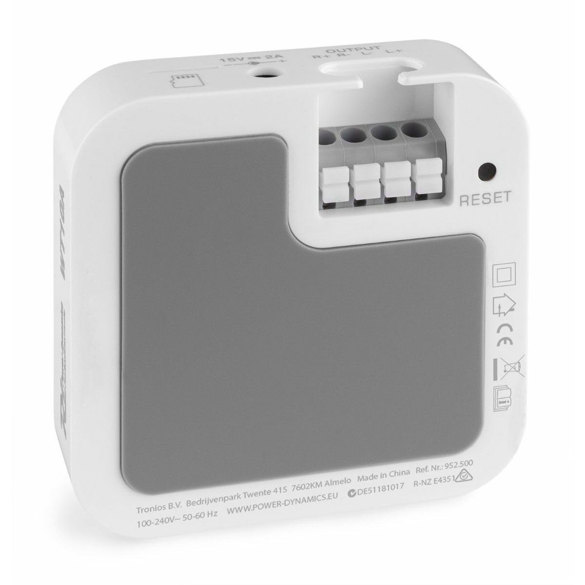 Power Dynamics WT10SET Kit completo modulo ricevitore WiFi amplificato + 2 altoparlanti da soffitto resistenti all'umidità.