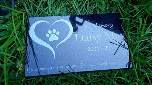 Personalized Pet Stone Memorial Marker Granite Marker Dog Cat Horse Bird Human 6" X 10" Personalised Miniature Schnauzer Husky
