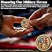 ASmileIndeep Military Challenge Coins - 1 Pcs Statue of Liberty Veteran Challenge Coin Thank You for Protecting Our Freedom Military Coins Honoring Our Heroes Bulk Military Appreciation Gifts
