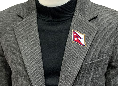 Image of vmcoatdu Country Flag Pin Badge International Travel Brooch Metal Alloy Souvenir Pin for Hat Clothes Backpack